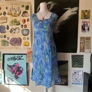 🌷 Benjamin Adams Vintage Floral Midi Dress 🌷